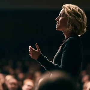 Professional Speaker Connection With Audience Without Forced Energy