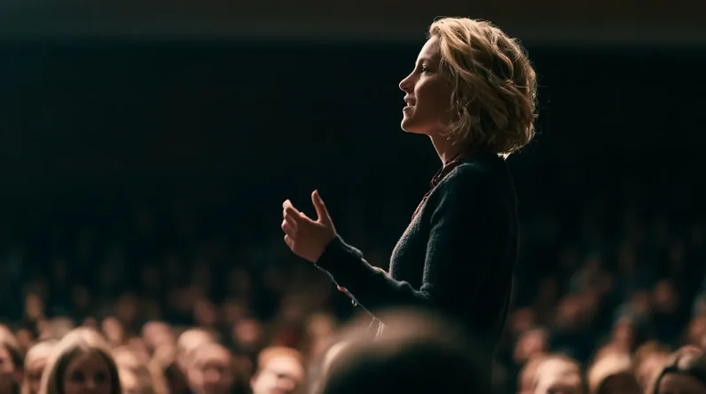 Professional Speaker Connection With Audience Without Forced Energy